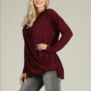 Red flowy tunic